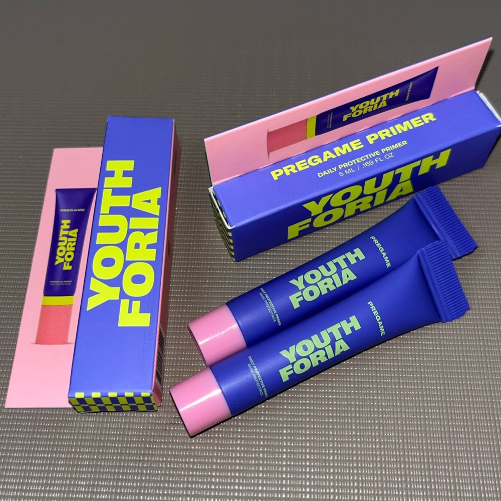 Youthforia NIB (2)Mini Pregame Primer, Daily Protective/Hydrating 5mL each - Picture 2 of 9